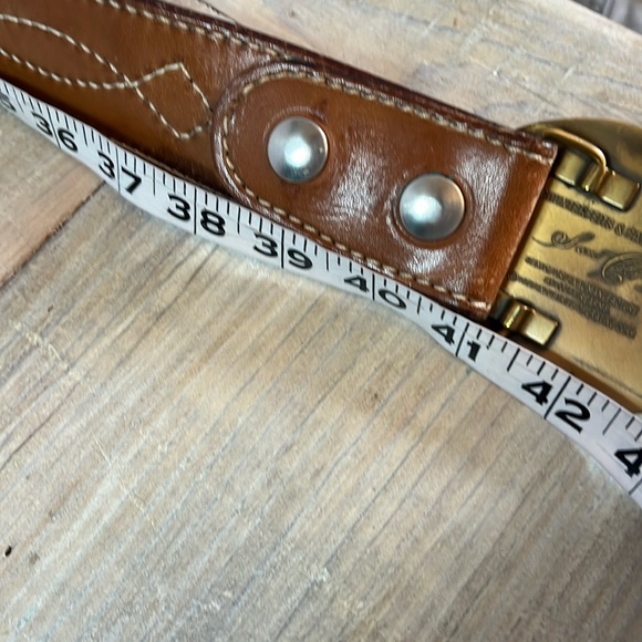 VTG Colt Firearms Buckle Signed solid brass with leather belt - men’s - Picture 9 of 12